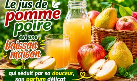 Le jus de pomme poire