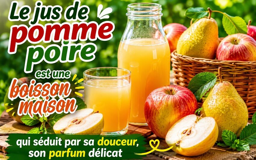 Jus de pomme poire