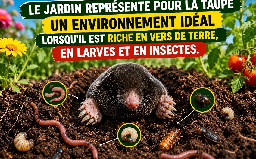 La taupe au jardin