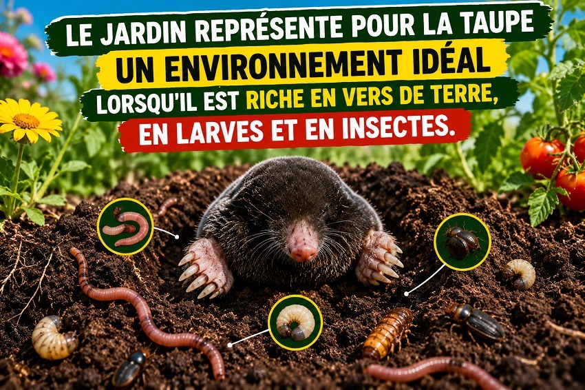 La taupe au jardin