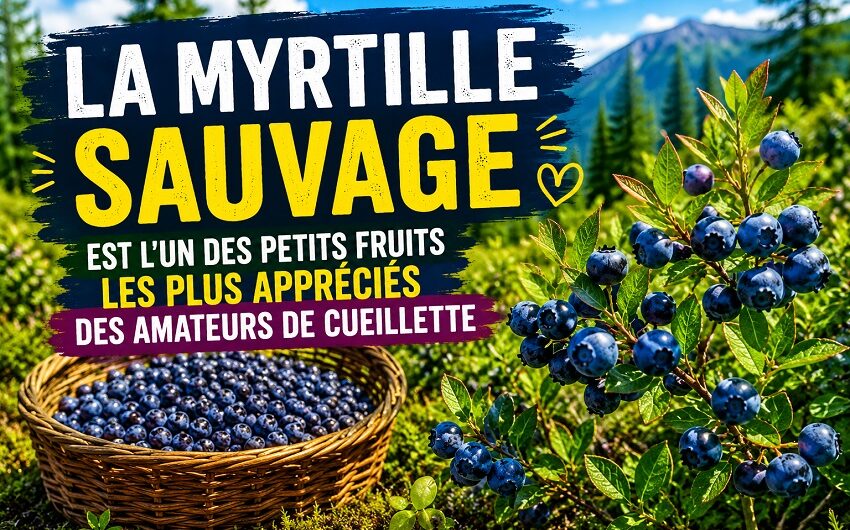 Cueillette myrtille sauvage