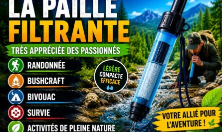 Paille filtrante eau potable