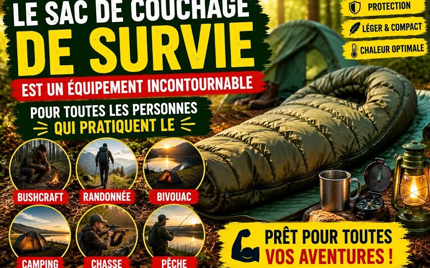 Sac de couchage de survie