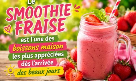 Le smoothie fraise