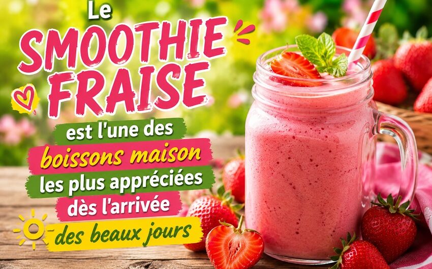 Le smoothie fraise