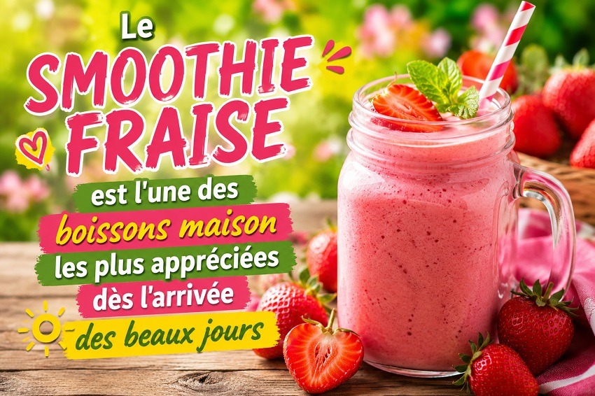 Le smoothie fraise