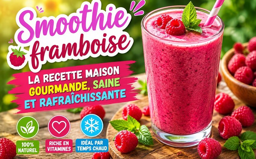 Le smoothie framboise