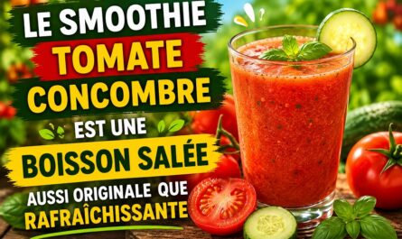 Le smoothie tomate concombre