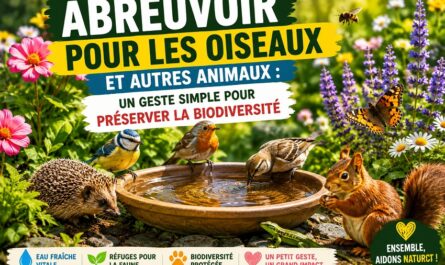 Un abreuvoir pour les oiseaux
