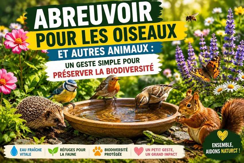 Un abreuvoir pour les oiseaux