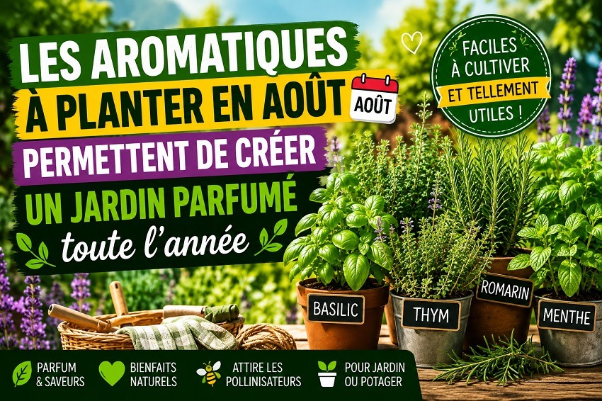 Les aromatiques à planter en août