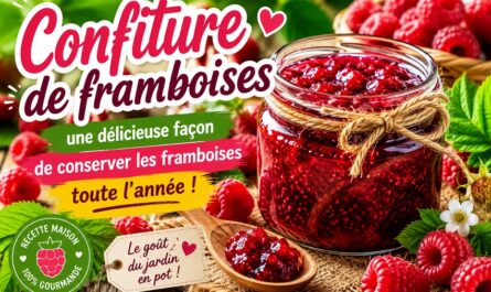 La confiture de framboises
