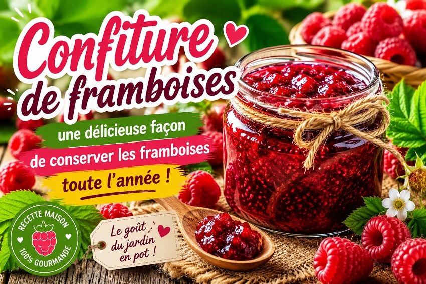 La confiture de framboises