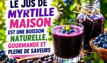 Le jus de myrtille