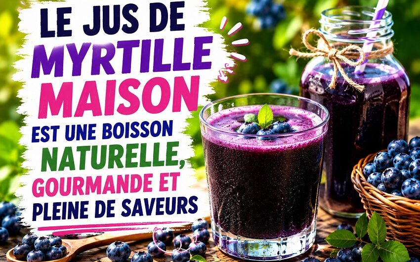 Jus de myrtille maison