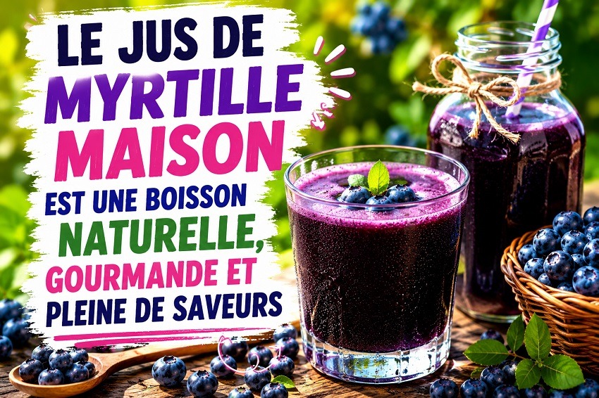 Le jus de myrtille