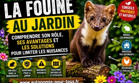 La fouine au jardin