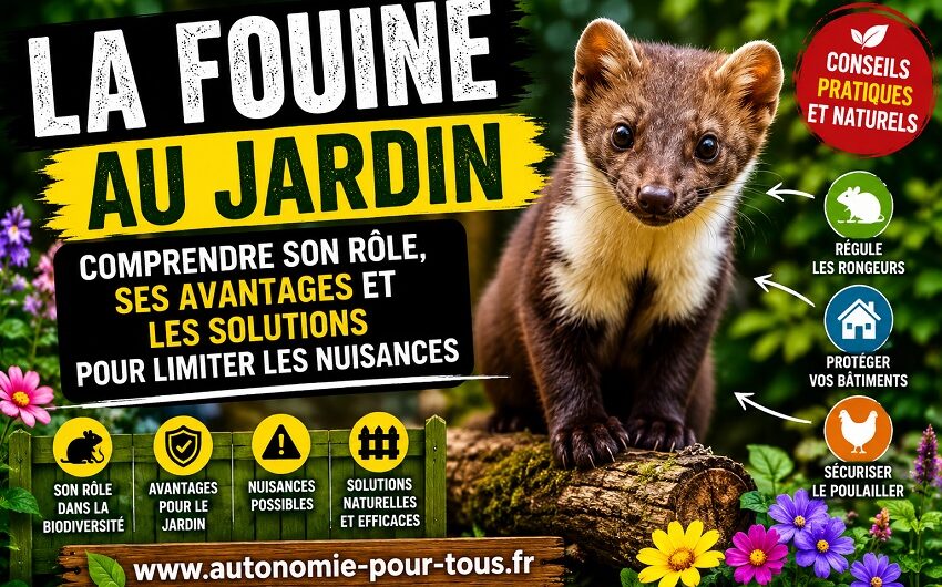 La fouine au jardin
