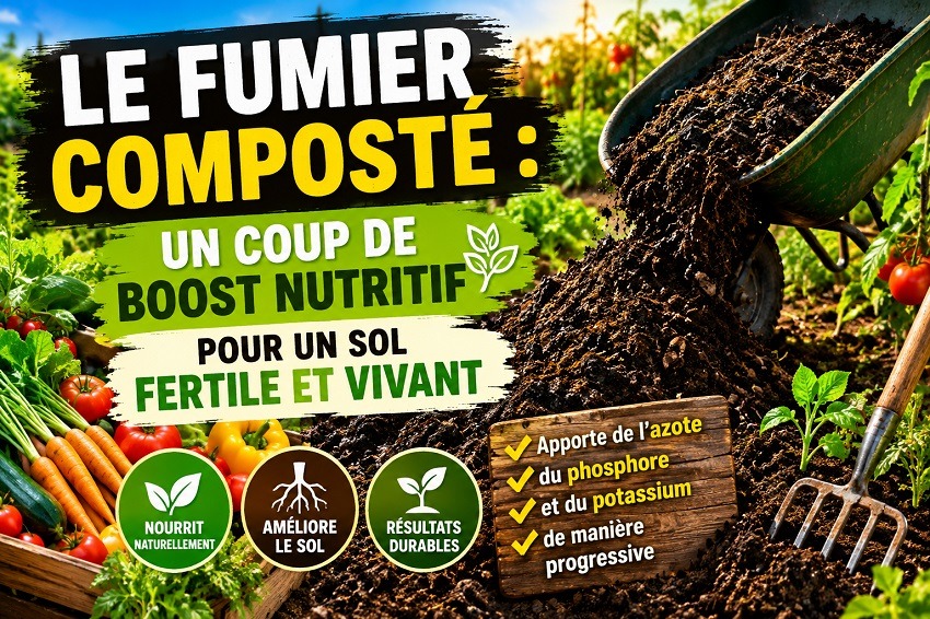 Le fumier composté au jardin