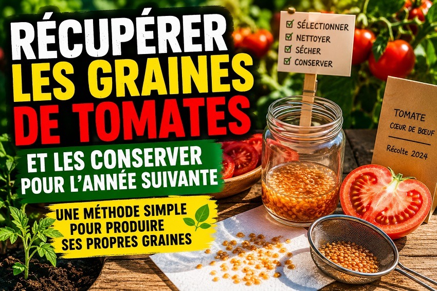 Récupérer les graines de tomates