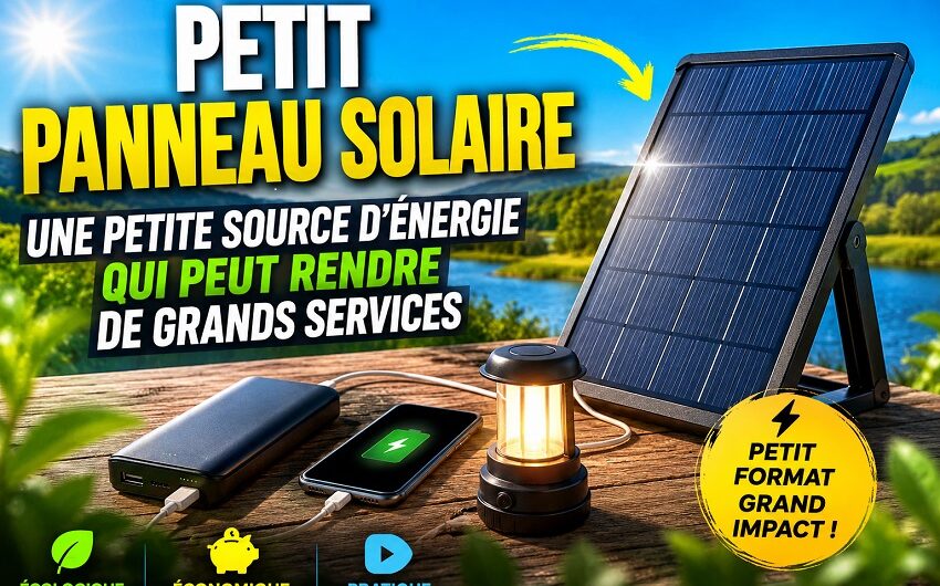 Petit panneau solaire compact