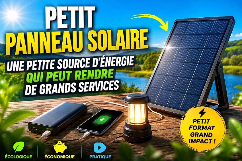 Petit panneau solaire compact