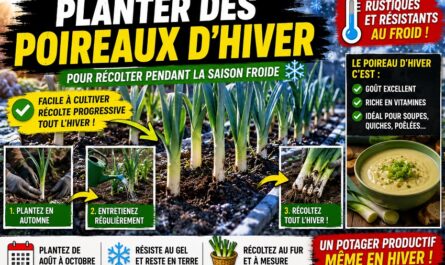 Planter des poireaux d’hiver