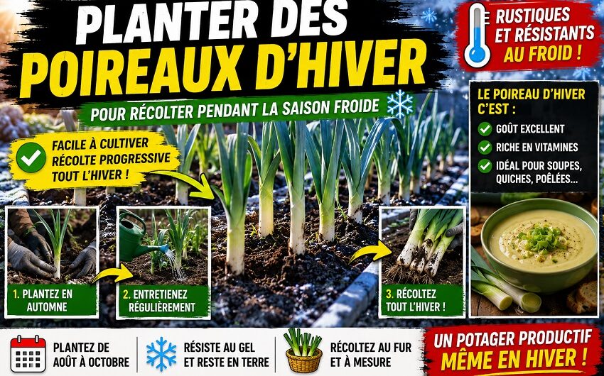 Planter des poireaux d’hiver