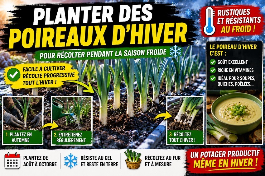 Planter des poireaux d’hiver