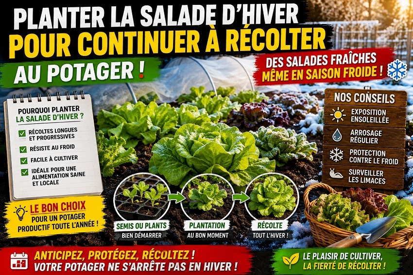Planter la salade d’hiver