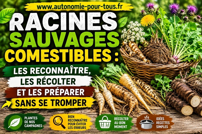 Les racines sauvages comestibles