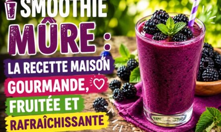 Smoothie mûre maison