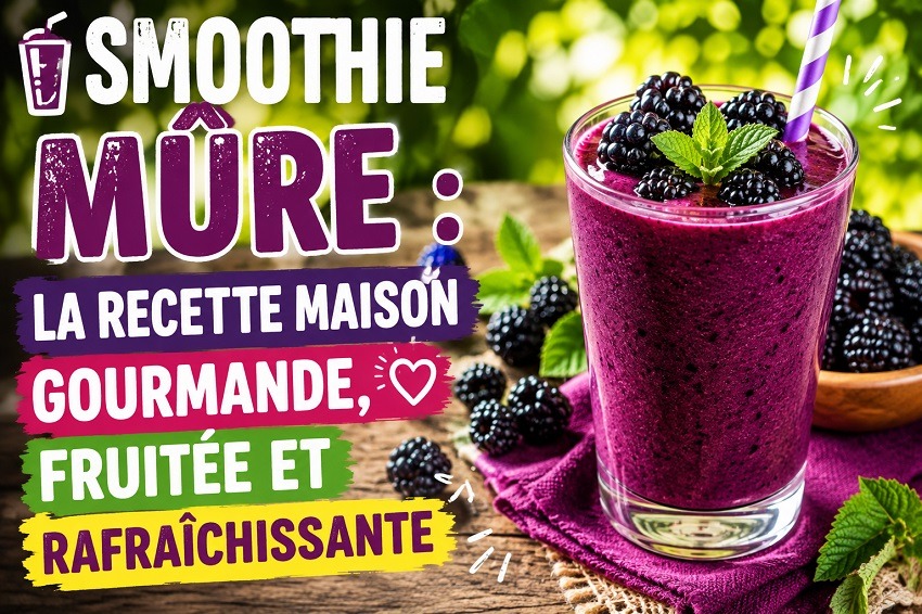 Smoothie mûre maison