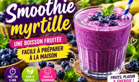 Le smoothie myrtille