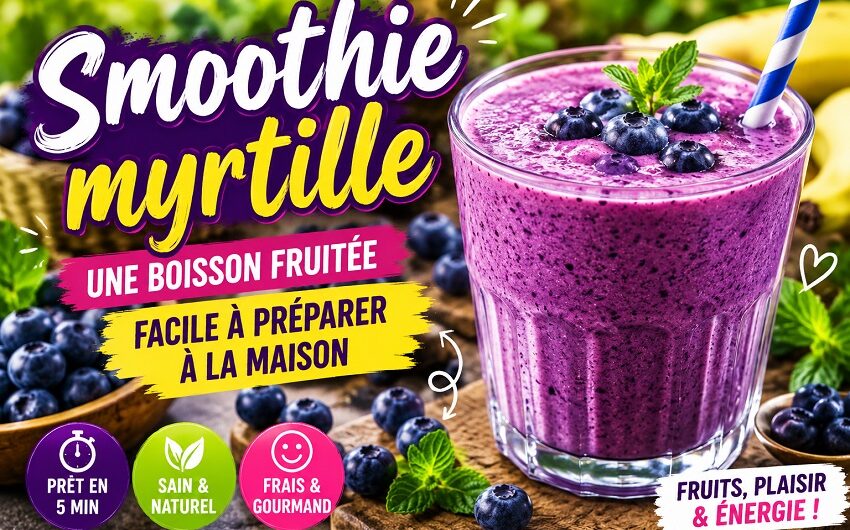 Le smoothie myrtille