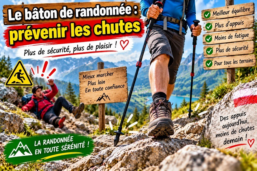 Le bâton de randonnée