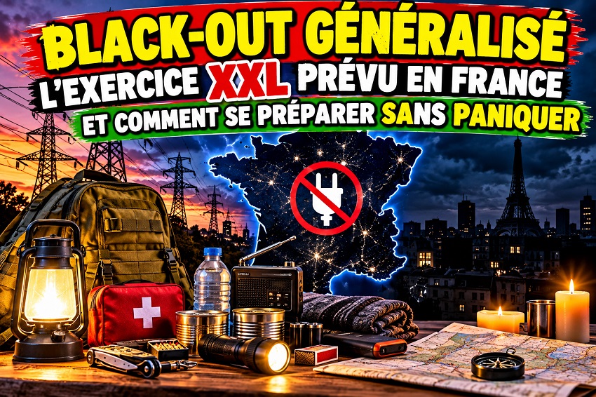 Black-out généralisé en France