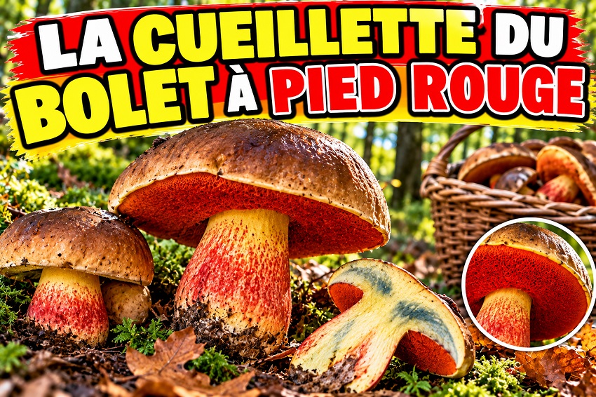 Le bolet à pied rouge