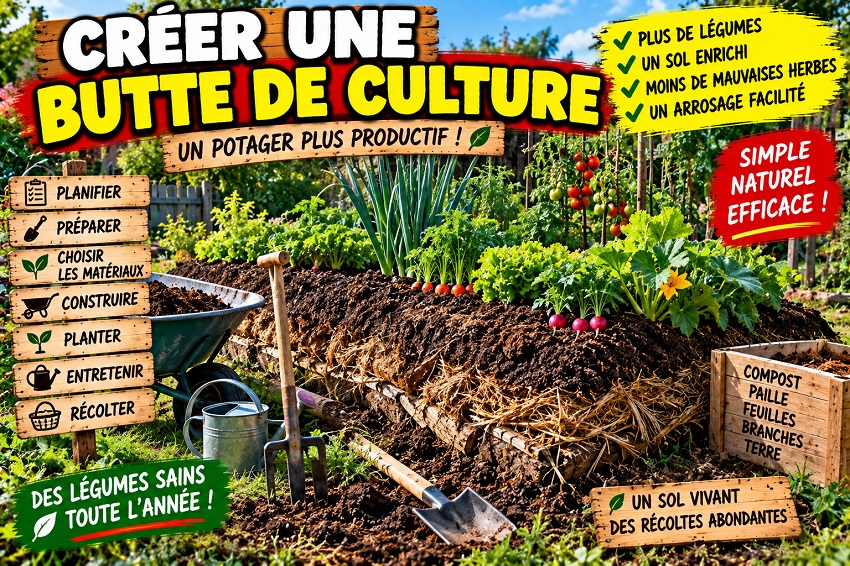 Créer une butte de culture