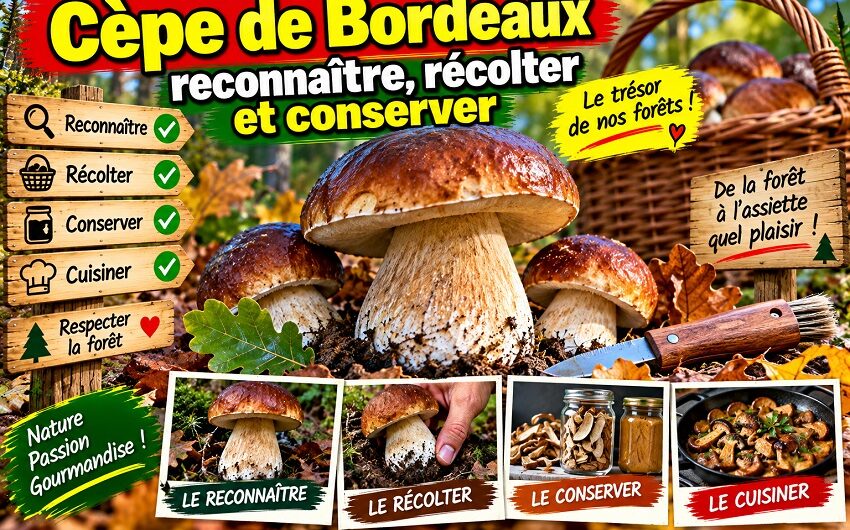 Cueillette du cèpe de Bordeaux