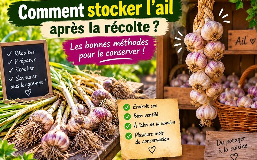 Comment stocker l’ail après la récolte