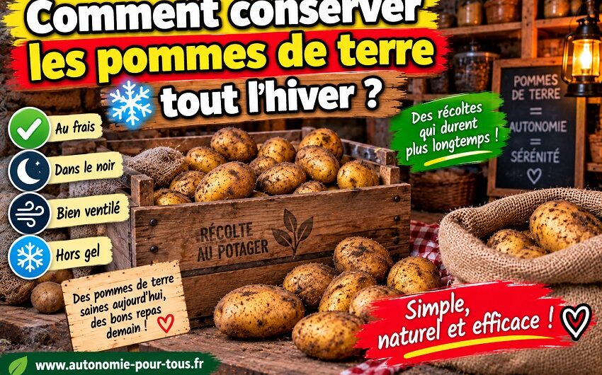Conserver les pommes de terre