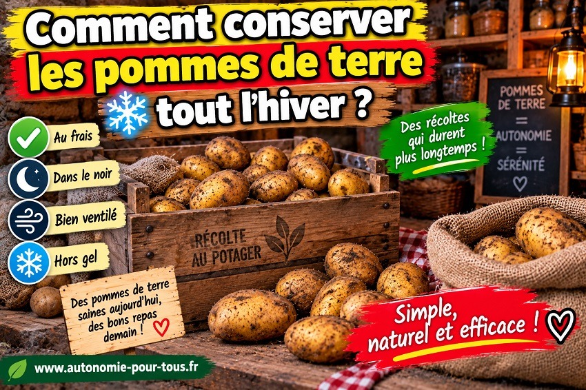 Comment conserver les pommes de terre