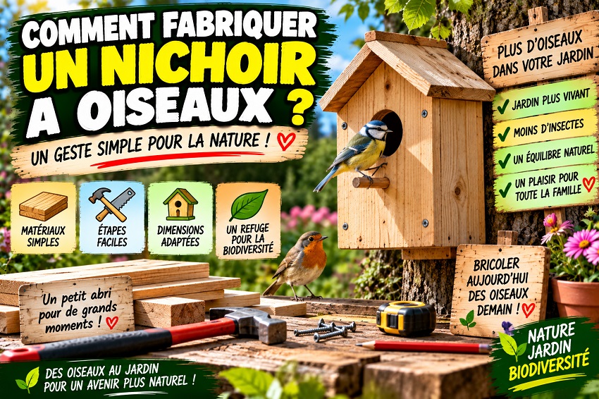 Fabriquer un nichoir a oiseaux