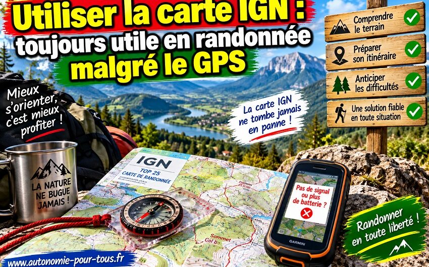 Utiliser la carte IGN