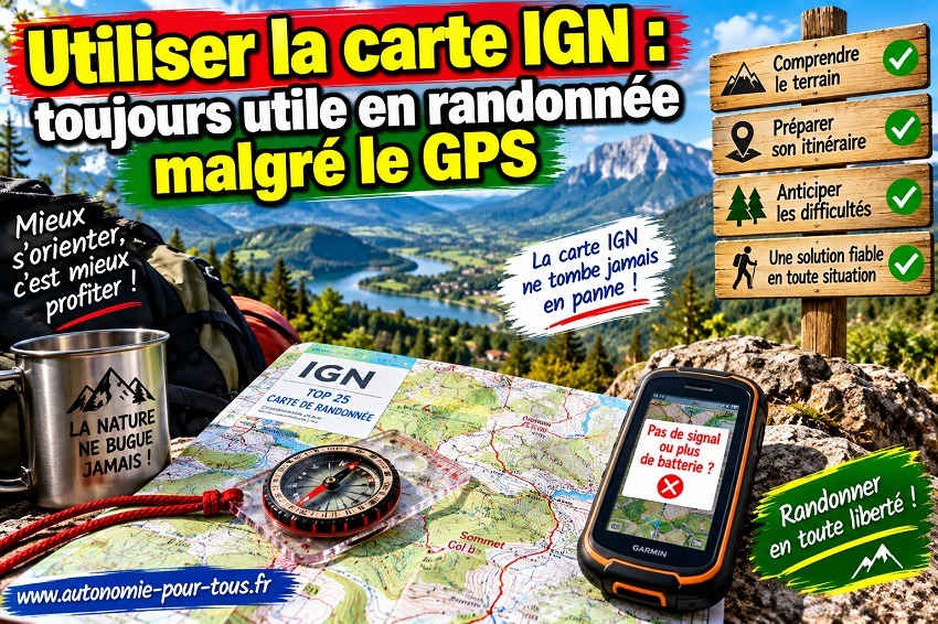 La carte IGN pour la randonnée
