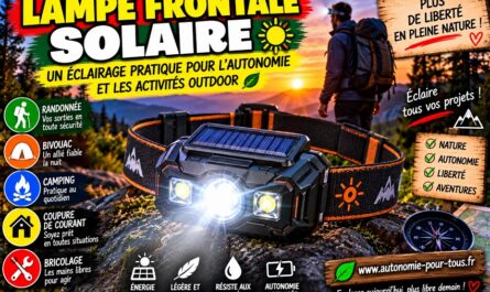 La lampe frontale solaire