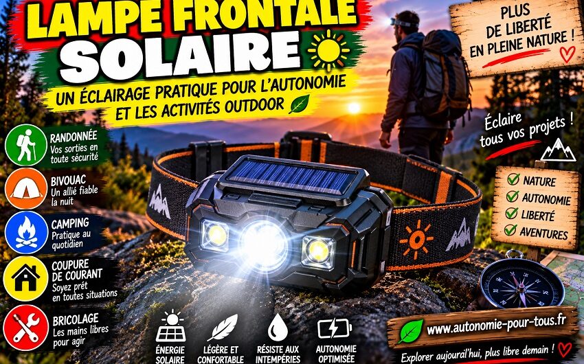 La lampe frontale solaire