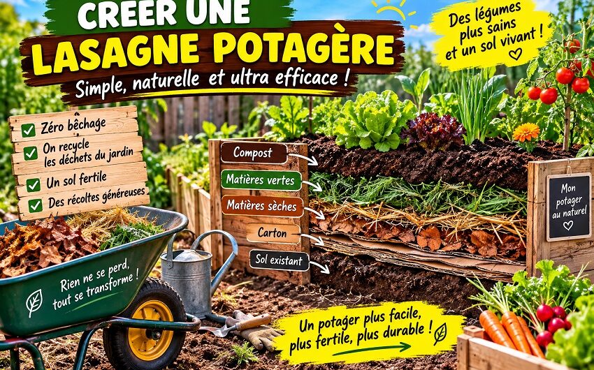 Créer une lasagne potagère