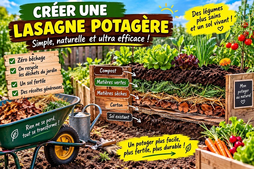 Créer une lasagne potagère